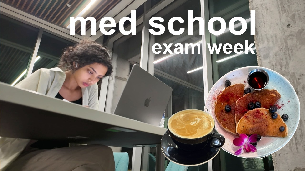 med school exam week 🩺 realistic study vlog