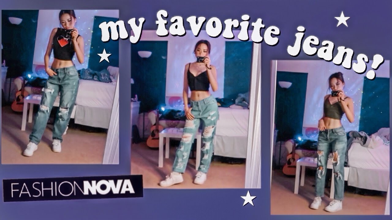 fashion nova try on haul! best boyfriend & mom jeans