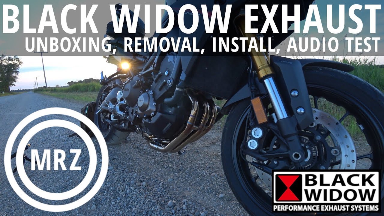FJ-09 Black Widow Exhaust Review - Unboxing, Stock Removal, Install, Audio Tests