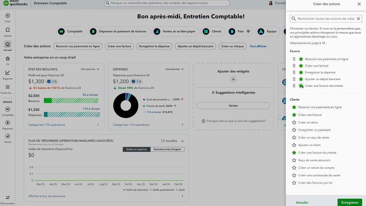 Visite guidée de la nouvelle interface utilisateur QuickBooks en ligne