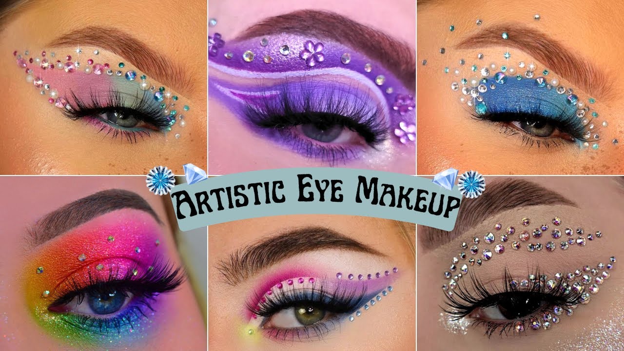 💎 Artistic Makeup with Stones | Makeup with Gems 💎Maquillaje Artistico con Piedras