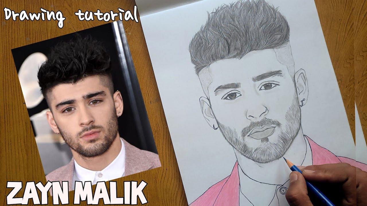 Drawing Zayn Malik From One Direction |How to Draw Zayn Malik step by step |Zayn Malik drawing easy