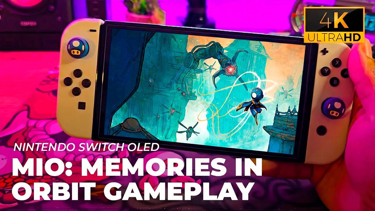 Primeiros minutos de MIO: MEMORIES IN ORBIT no Nintendo Switch OLED