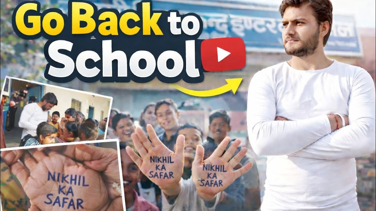 Go Back To School ❤️ | Nikhil Ka Safar | Emotional School Visit Vlog