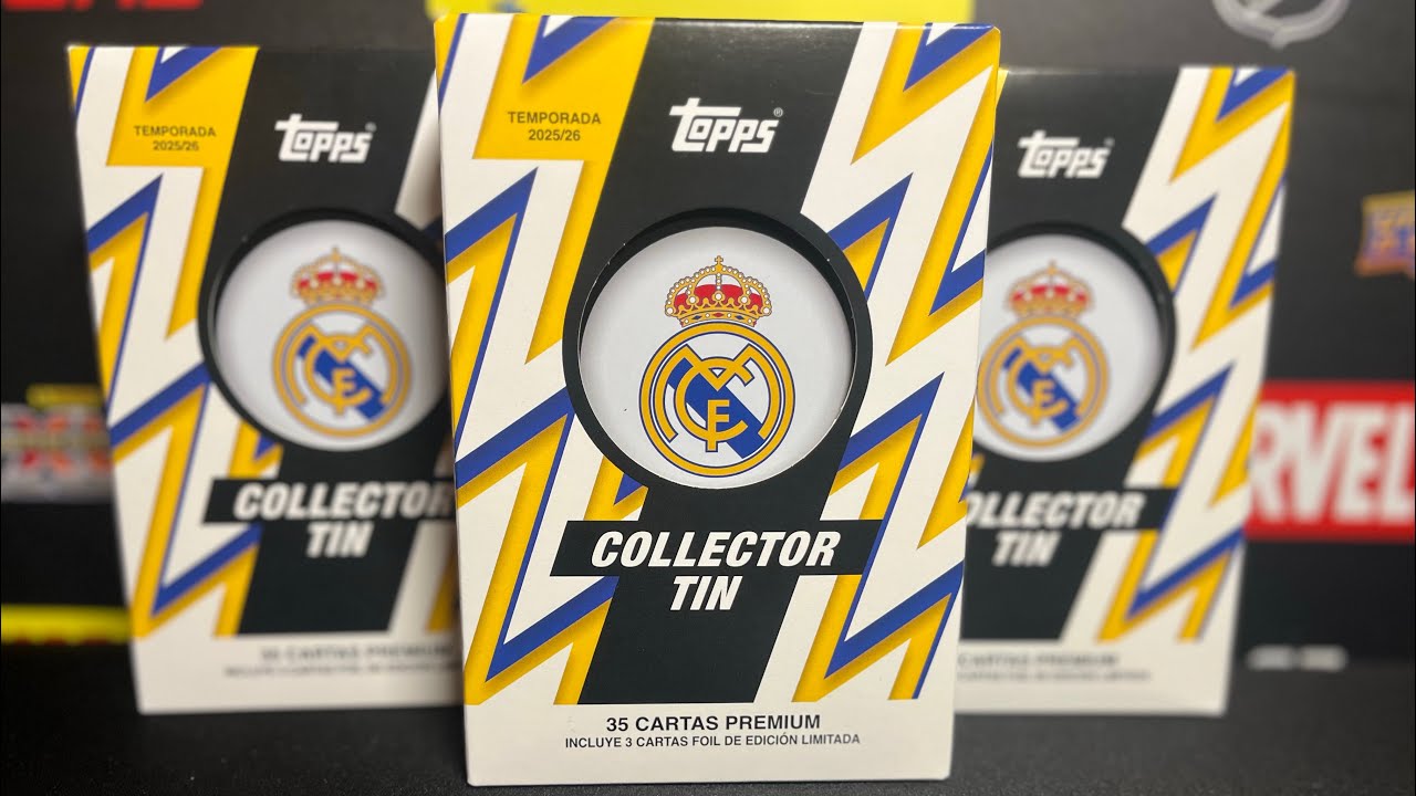 Unboxing 2025-26 Topps Real Madrid CF Collector Tin