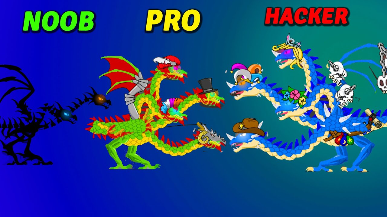 NOOB vs PRO vs HACKER - Mad Dragon Defense