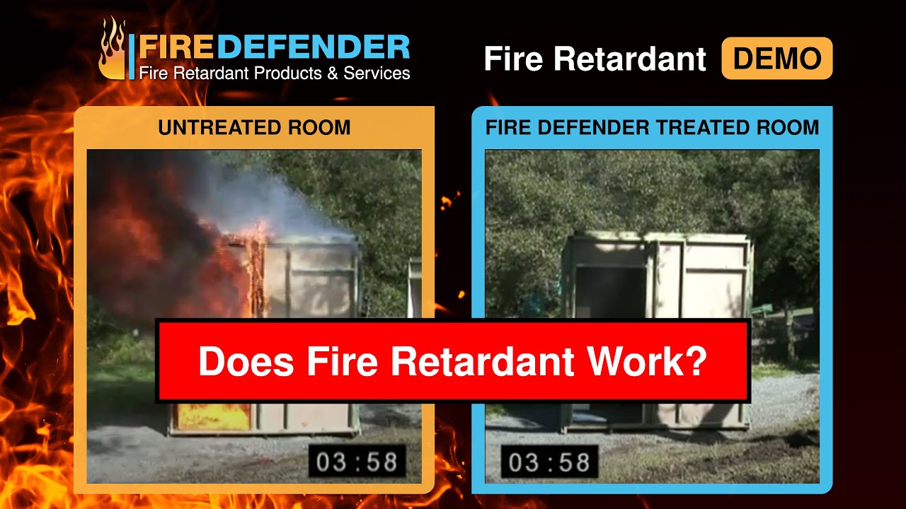 Does Fire Retardant Work? Fire Retardant Simulated Burn Demo