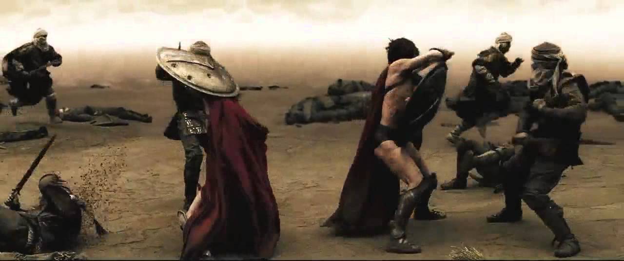 300 - Astinos and Stelios Battle Scene - With TDKR Music