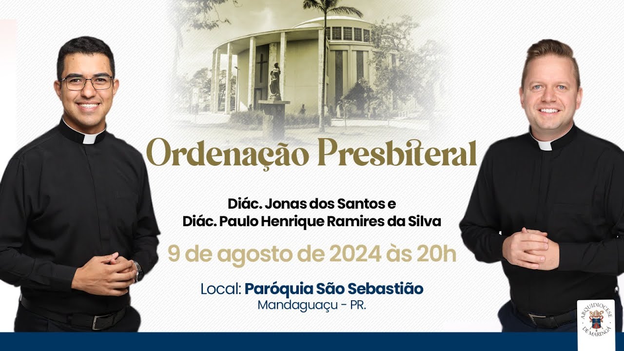 Ordenação presbiteral de Jonas dos Santos e Paulo Henrique Ramires da Silva