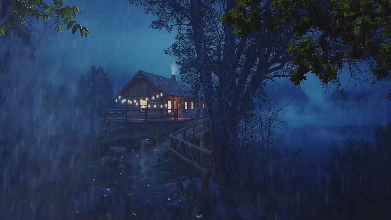 Fall Asleep Fast with Natural Rain Sounds 🌧️ | Soothing Forest Rain Ambience for Deep Sleep & Relax