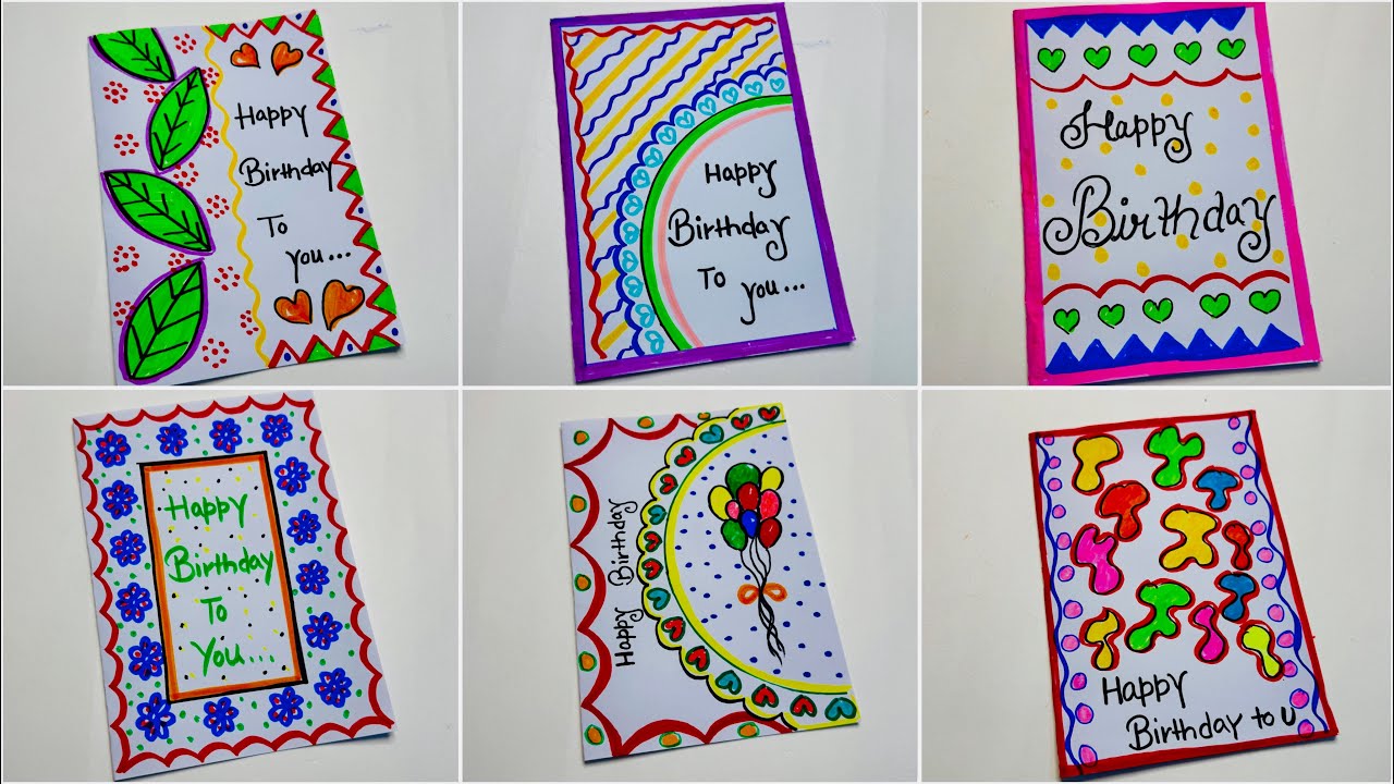 DIY Birthday Cards - White Paper Craft Ideas | Paper Birthday Card 