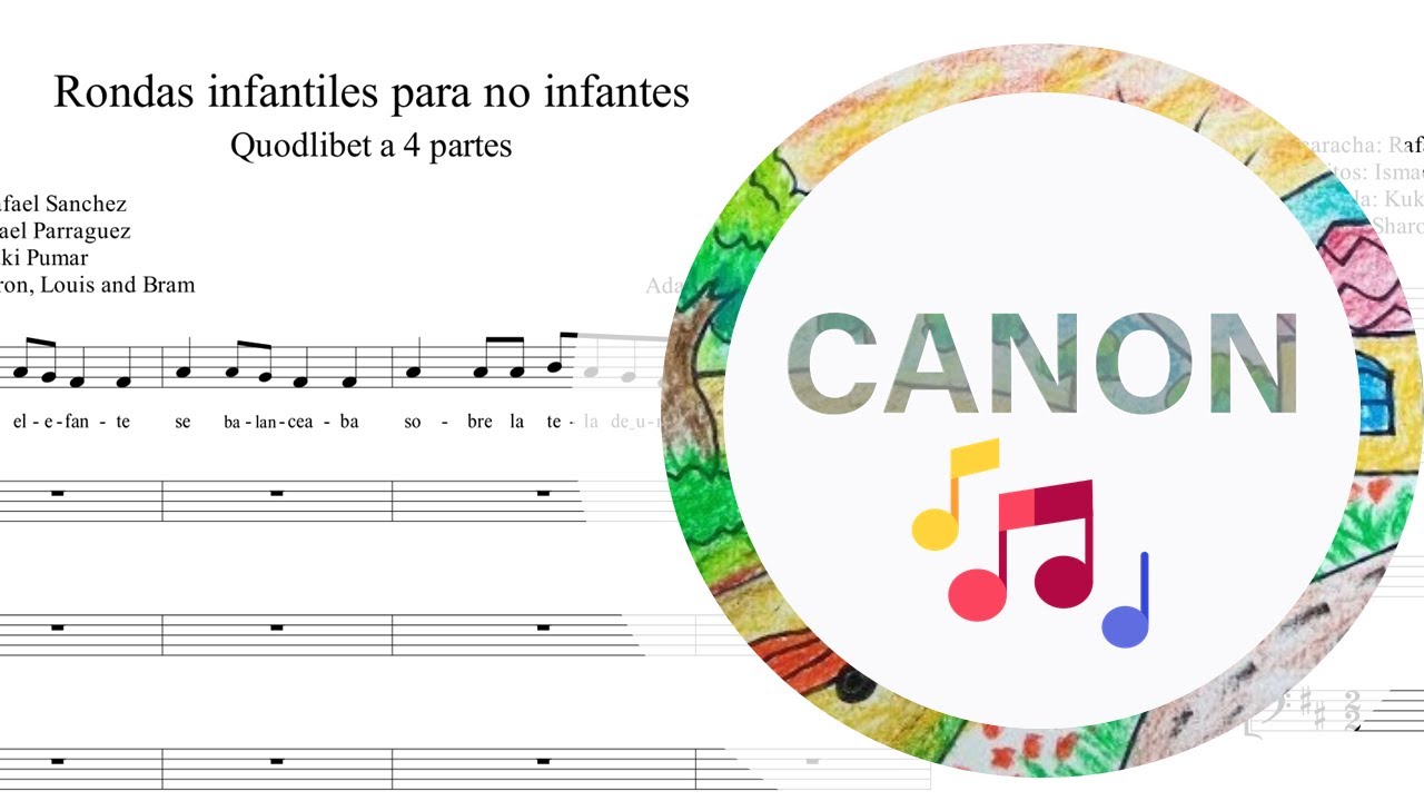 🐘Rondas infantiles para no infantes /Quodlibet a 4 partes para coro mixto 🐥🐄