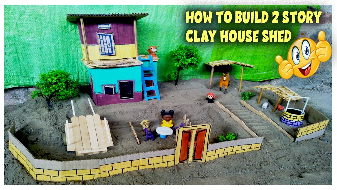 making easy cow shed house shelter waste material for build cow sheep