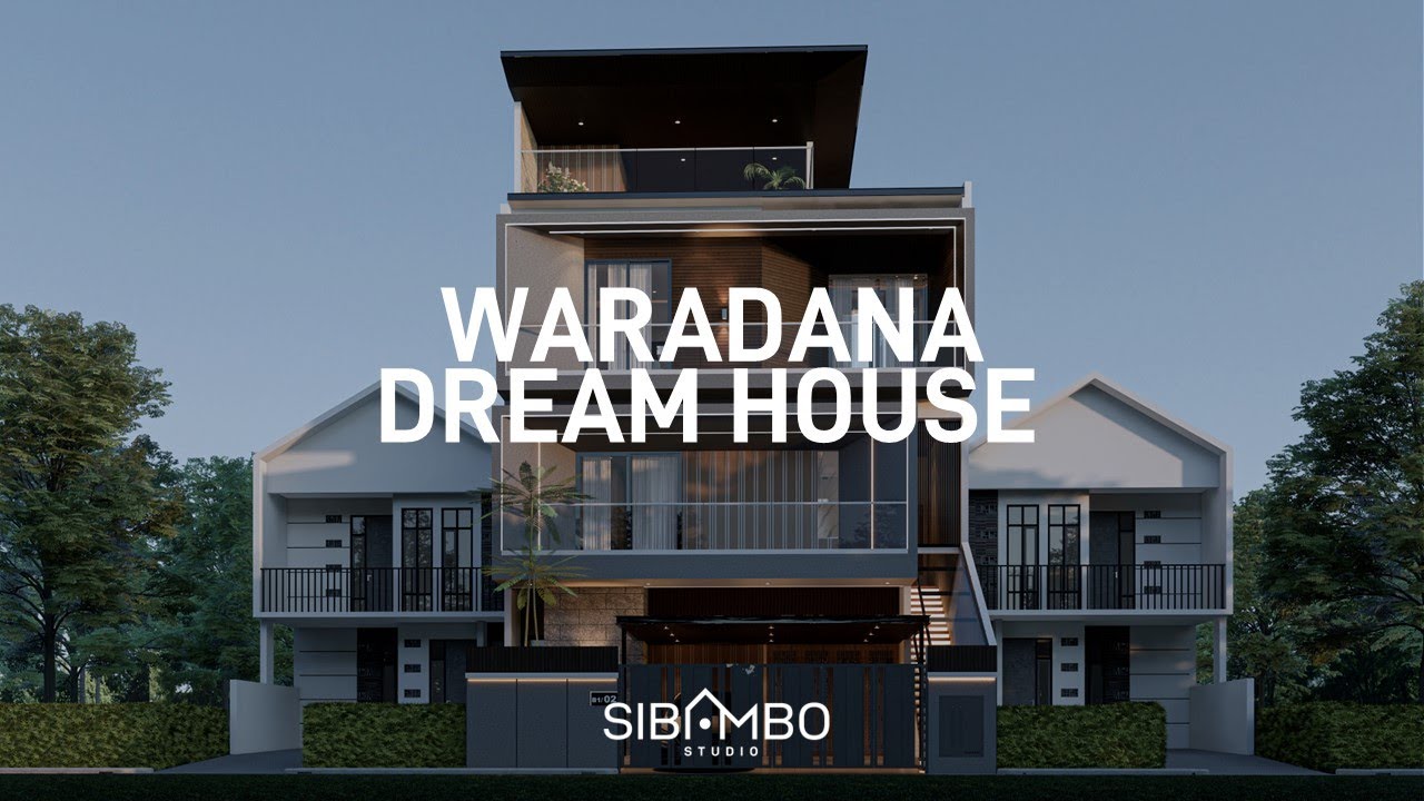 Desain Rumah Modern Kontemporer 2 Lantai 5 Kamar Tidur di Lahan 10 x 20 m | Impian Para Istri