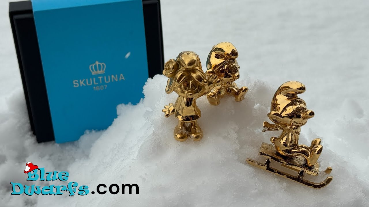 The smurfs and the Skultuna 2025 collection - 3 smurf figurines