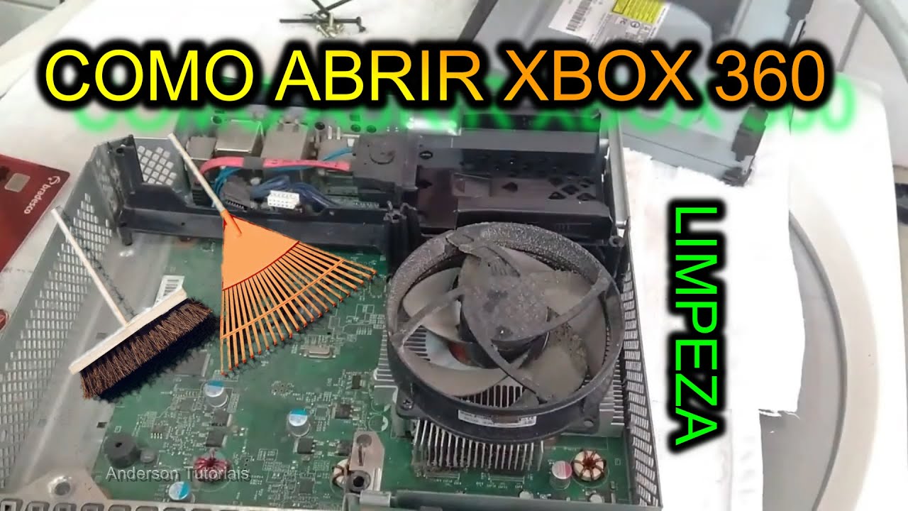 Como Desmontar Xbox 360 Slim Para Limpar Completo.