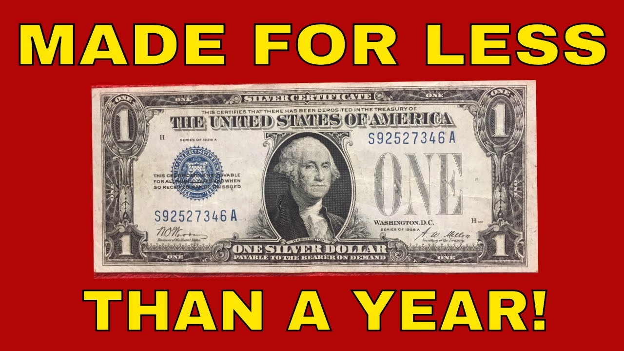 RARE 1928 DOLLAR BILL 