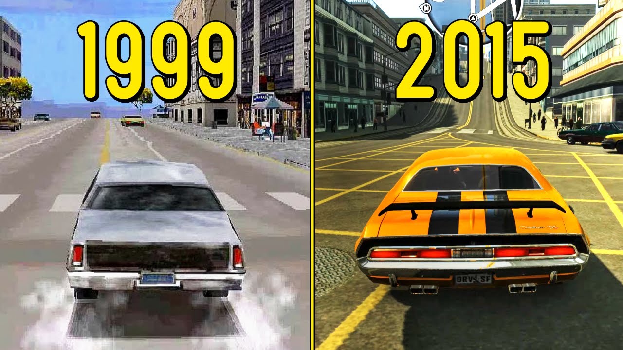 Evolution of DRIVER Games (1999-2015)