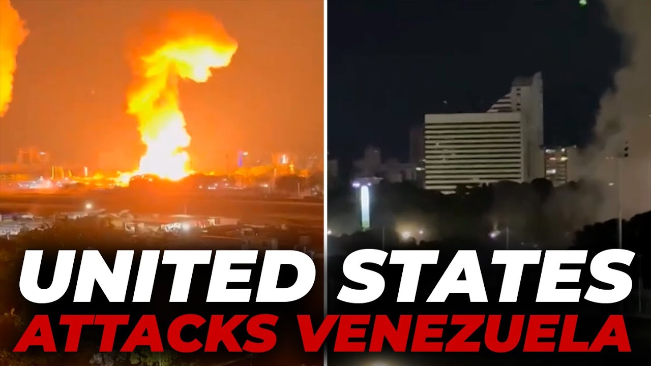 UNITED STATES attacks VENEZUELA: first images of bombings over CARACAS