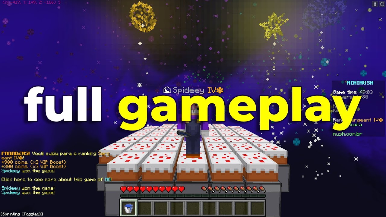 minimush, mas é full gameplay e eu falo sobre vários temas aleatórios