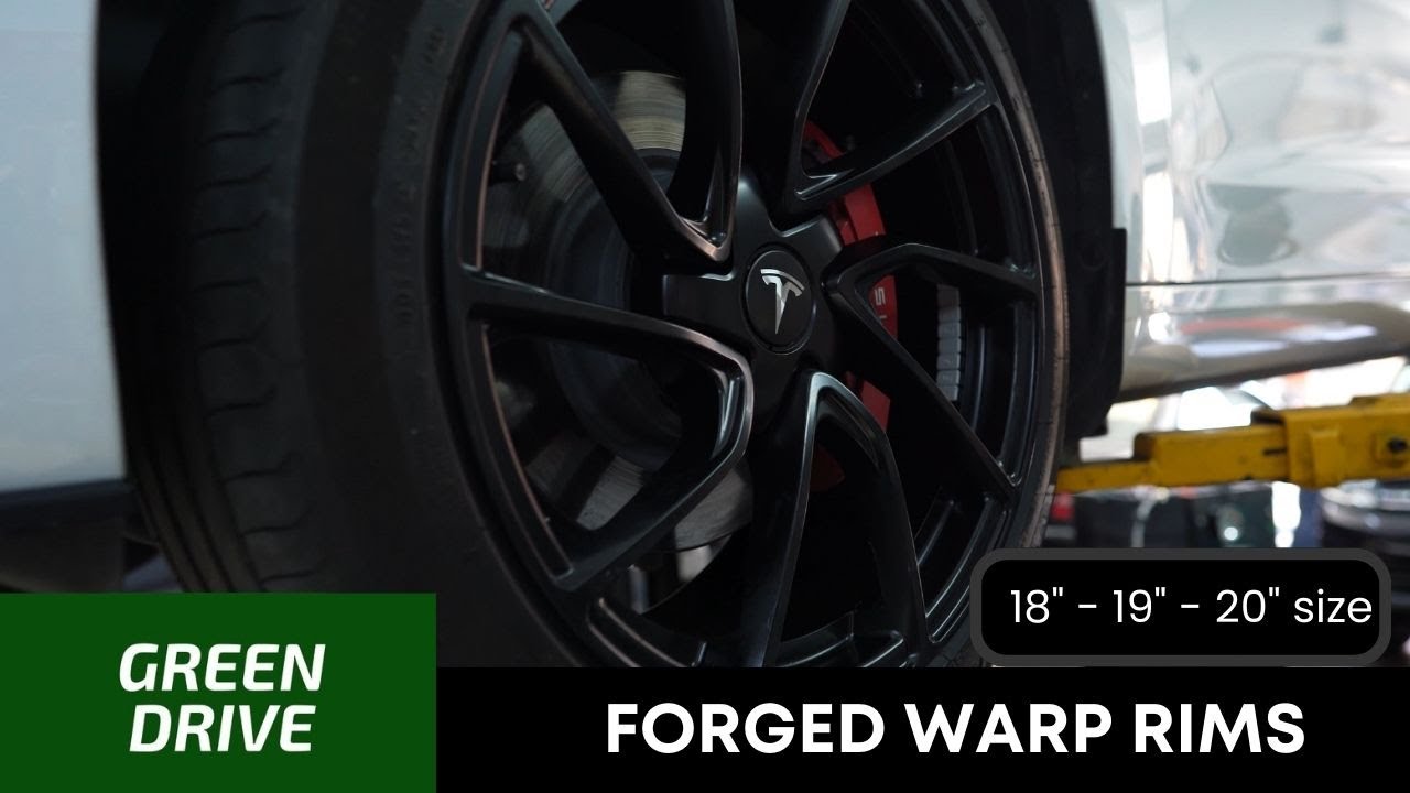Tesla Forged Warp Rims for Model 3 and Model Y | GREENDRIVE Accessories