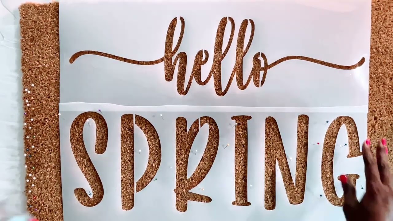 Урок по созданию трафарета Siser Juliet | Многоцветный коврик для улицы своими руками из майлара ...