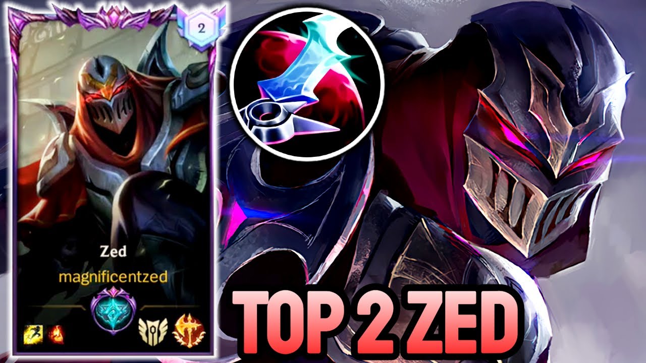 WILD RIFT ZED - TOP 2 ZED GAMEPLAY - EX CHALLENGER RANKED