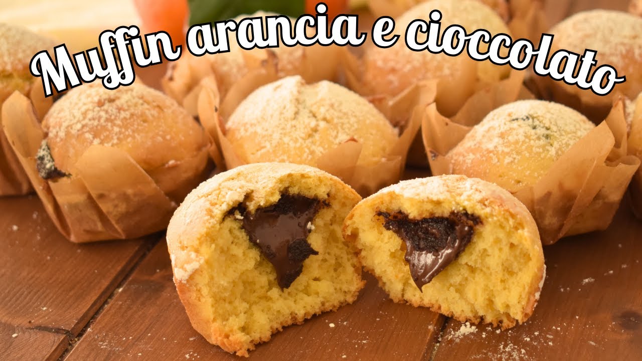Muffin arancia e cioccolato - facili e veloci