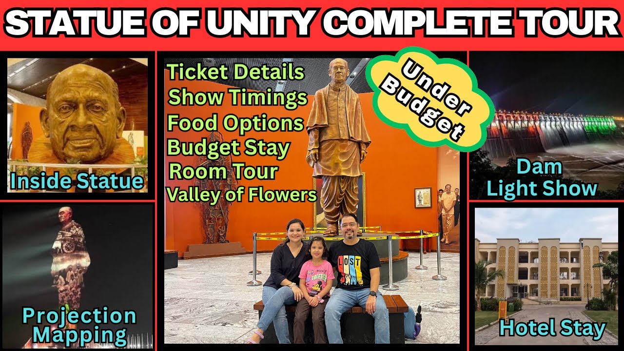 World's Tallest Statue -Statue of Unity Complete Guide|Budget Stay|Ekta Nagar Gujarat Tourist places