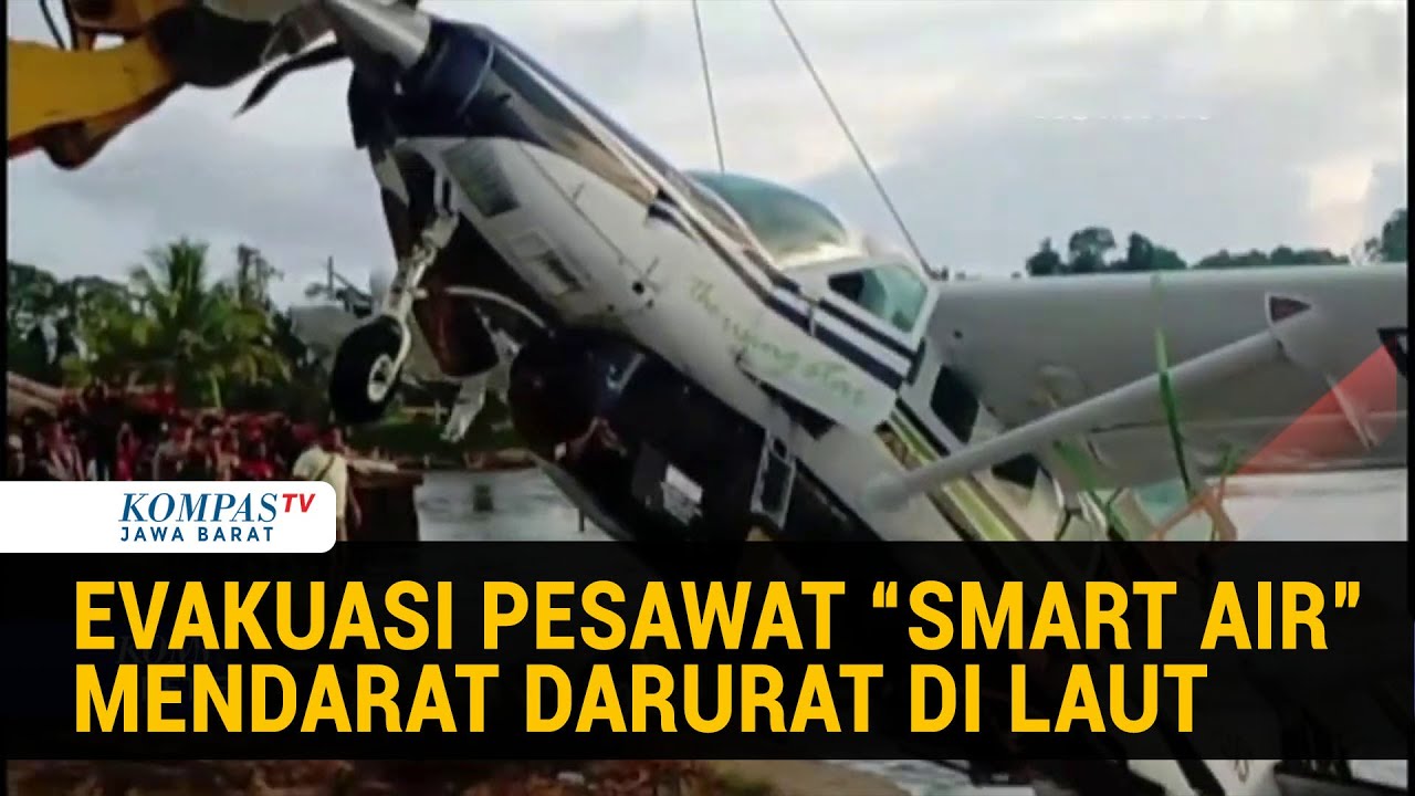 Proses Evakuasi Badan Pesawat Smart Air yang Mendarat Darurat di Nabire