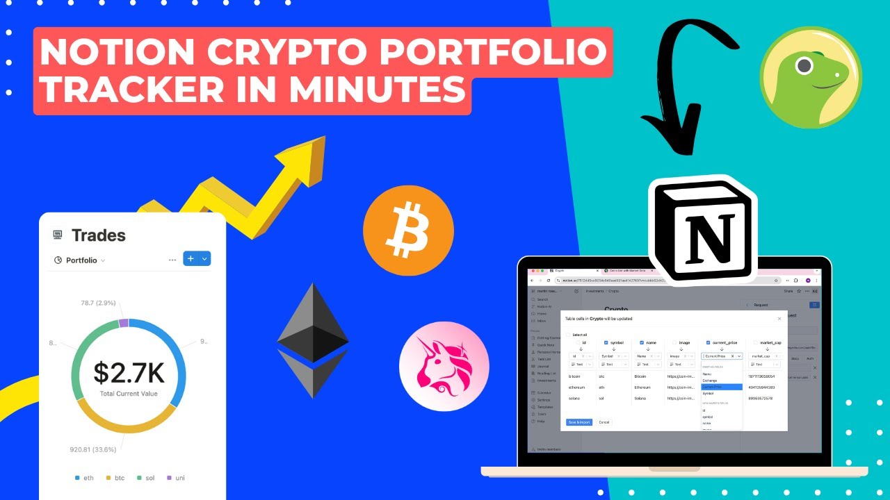 Track Your Crypto Portfolio in Notion (FREE Template + No-Code Automation)