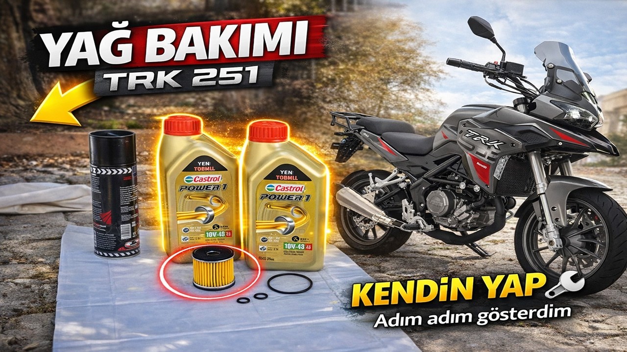 Benelli TRK 251 Yağ Bakımı | Yağ, Filtre ve O-Ring Değişimi 🔧