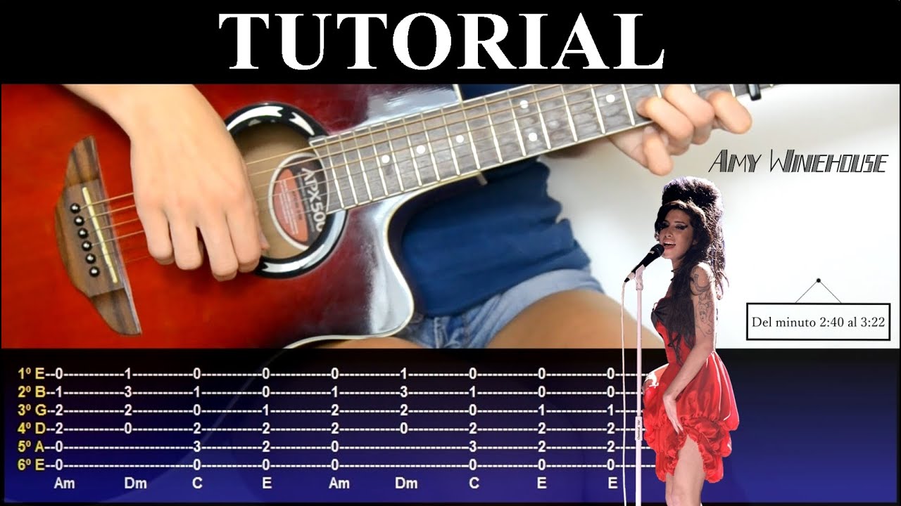 Cómo tocar Back to Black de Amy Winehouse (Tutorial De Guitarra) / How to play