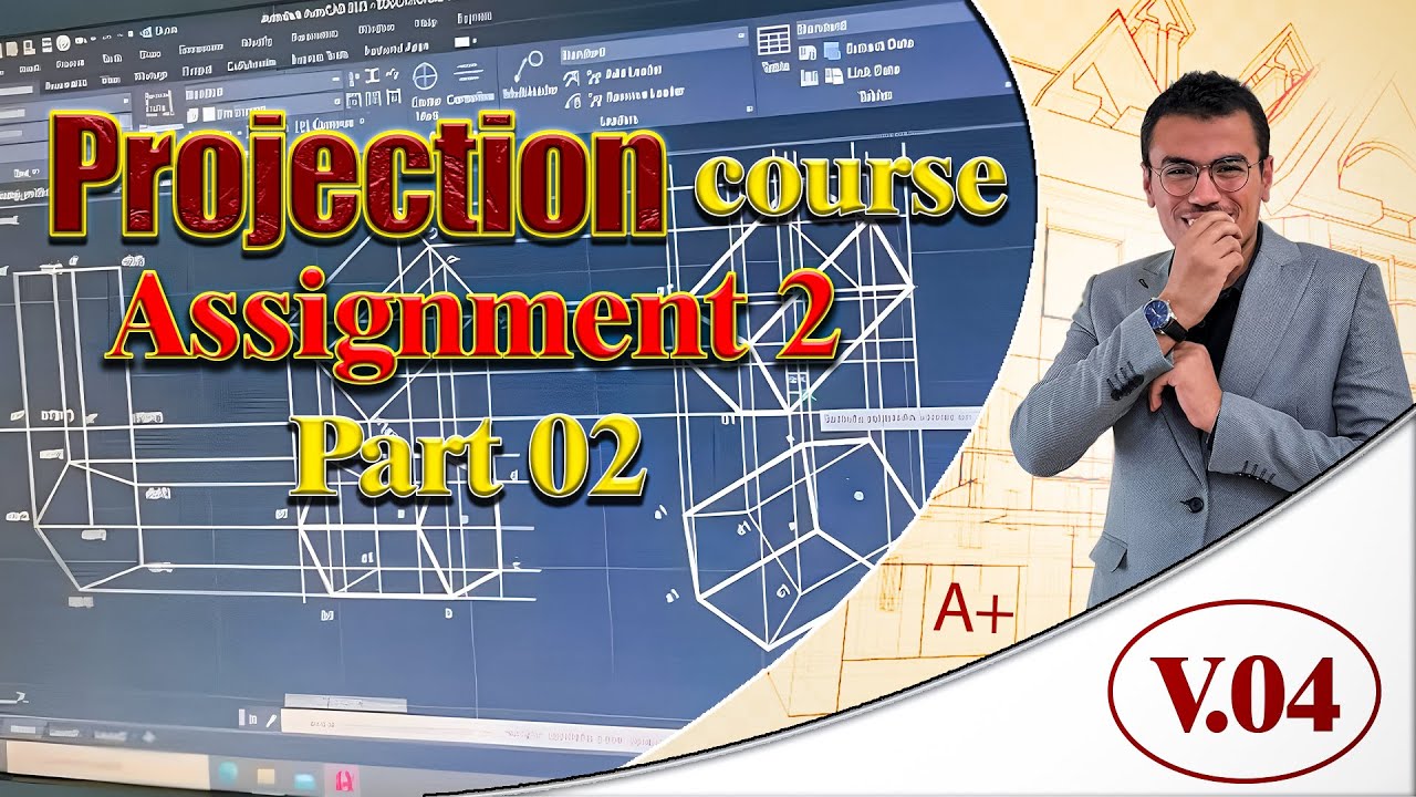 Projection Assignment 2 || الاسقاط والهندسة الوصفية || التطبيق على اسقاط النقطة والمستويات📏📐