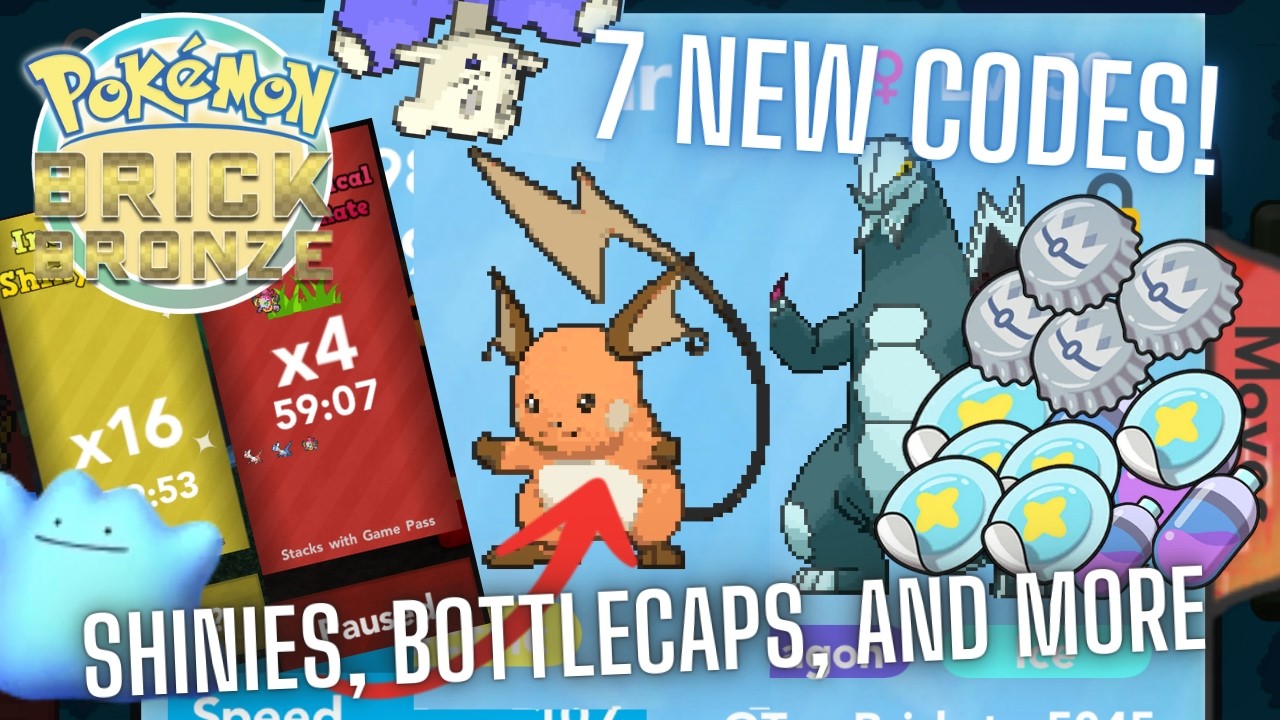 7 *NEW* CODES! SHINIES, ROPWERS, BOTTLECAPS, AND MORE!