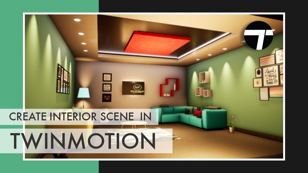 Ceiling design rendering in twinmotion | Hindi Tutorial