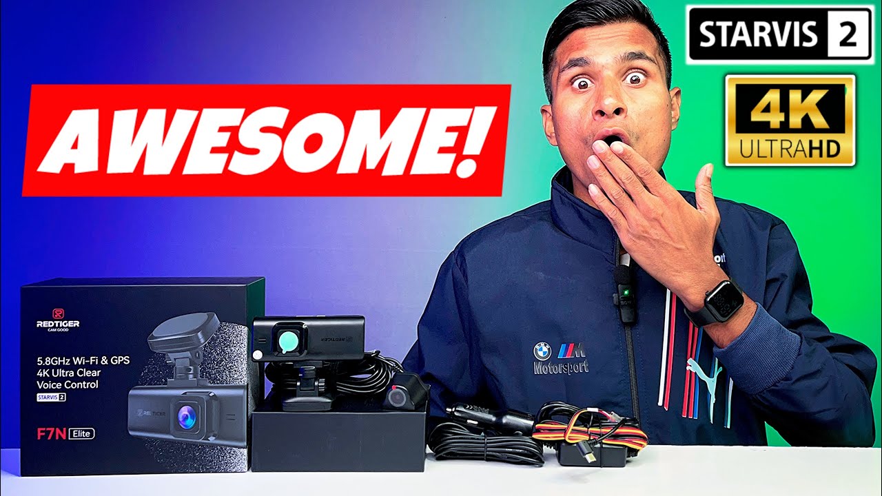 🔥 4K DASHCAM By REDTIGER,With Sony Starvish 2 | F7N, ELITE Best Car DashCam Dual Channel 