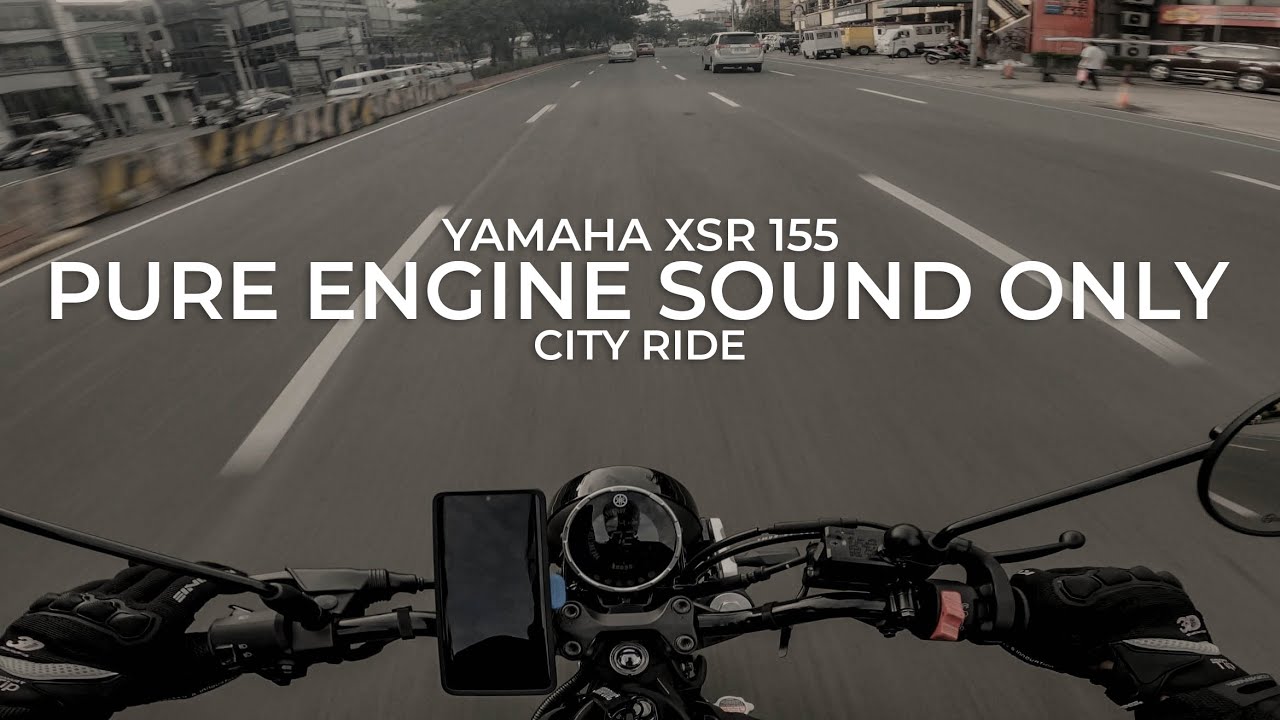 YAMAHA XSR 155 | RAW ONBOARD ENGINE SOUND ONLY | CITY RIDE | PH | 4K