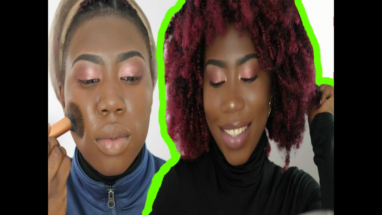 CHIT CHAT GET READY WITH ME DARK SKIN MAKEUP TUTORIAL | AMIFULLEST BEAUTY