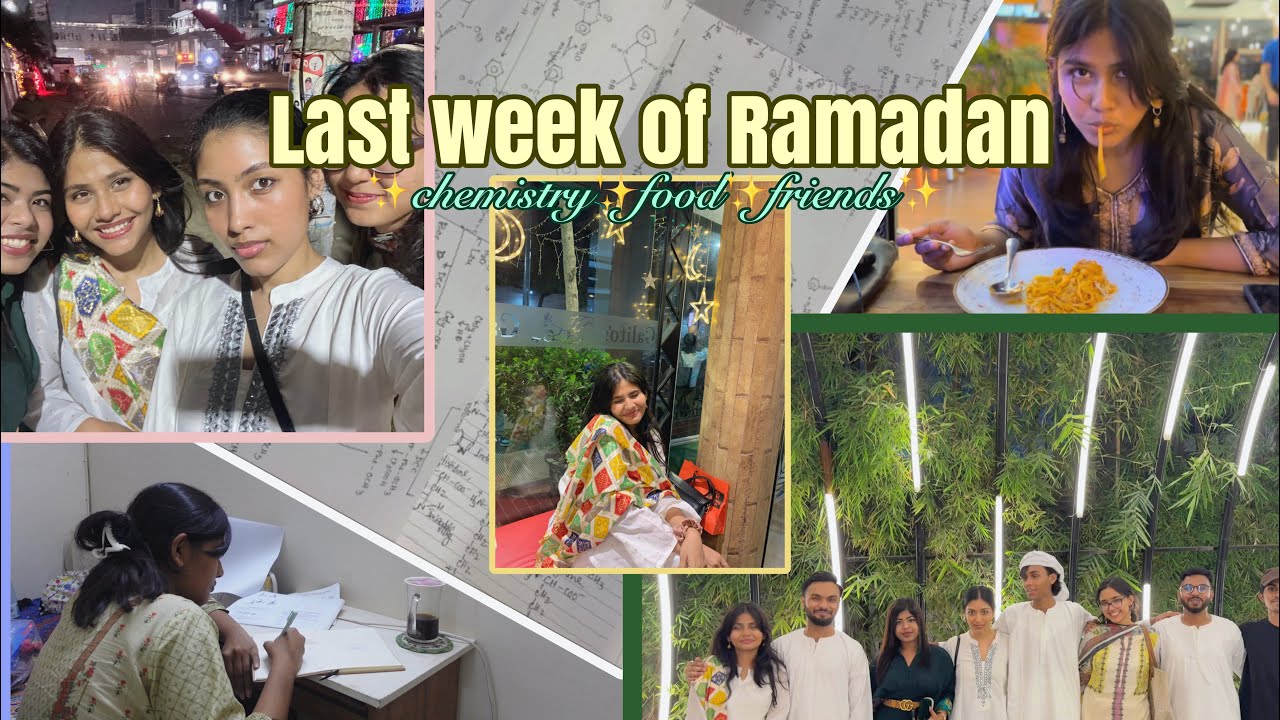 Last Week Of Ramadan 2024 | STUDY WITH ME+Iftar&Sehri with Friends and Shopping with Family📚🛍️🌙