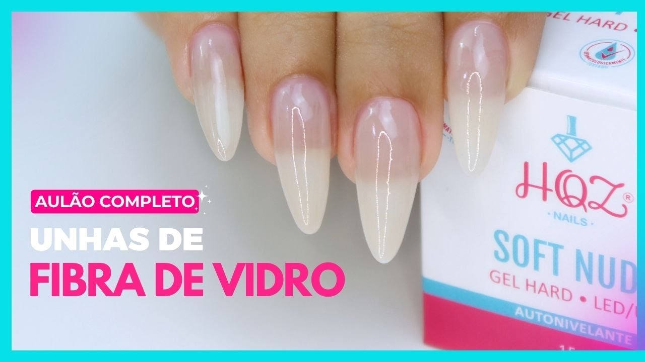 AULA COMPLETA DE ALONGAMENTO UNHAS DE GEL FIBRA EM VIDRO | Aline Makelyne
