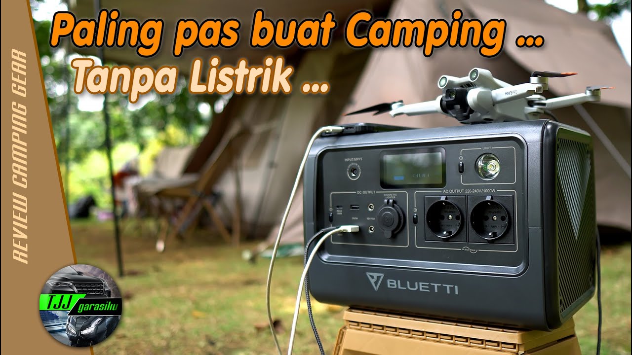 Review powerstation paling pas buat camping | BLUETTI EB70 1000W 716Wh