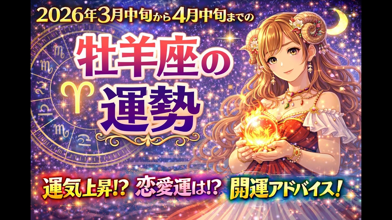 ３月中旬から４月中旬までの牡羊座の運勢