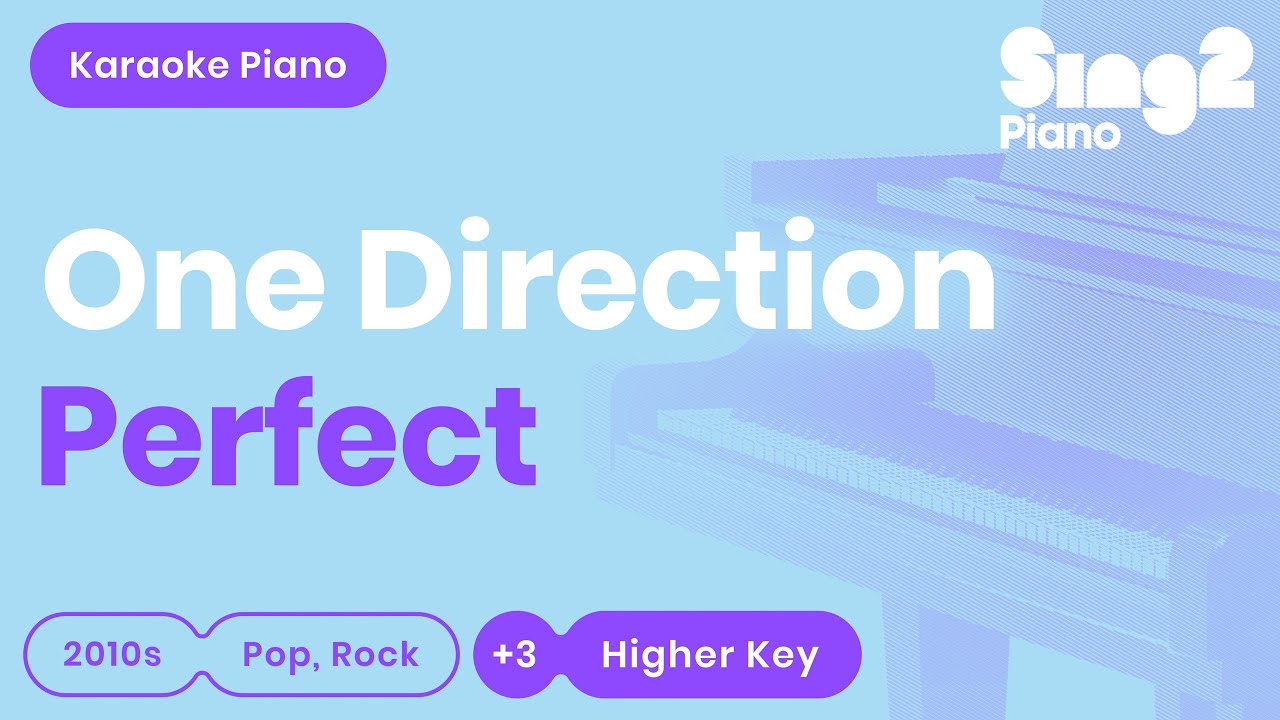 One Direction - Perfect (Higher Key) Piano Karaoke
