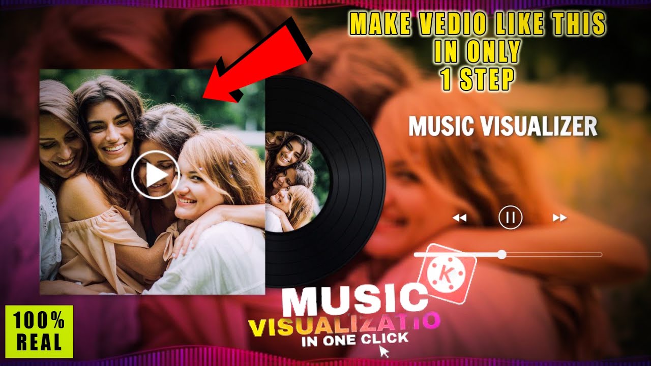 How to make music visualization in kinemaster || How to make music Visualizer Video in Android