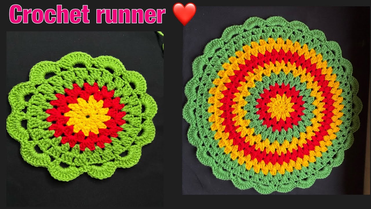 Crochet 🧶 Runner | Table Runner | Crochet Thalposh Design
