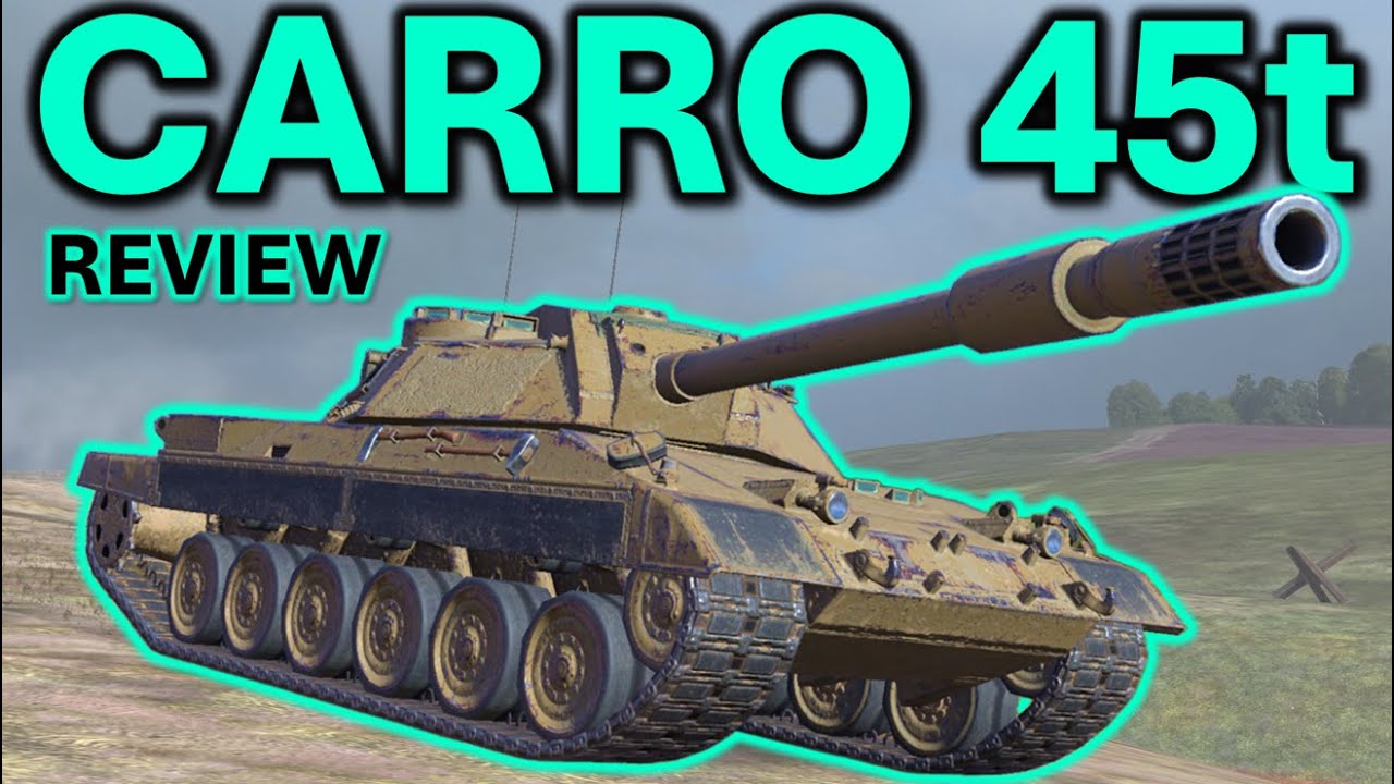 380x4 НА СРЕДНЕМ?! Обзор Carro 45t | WoT Blitz