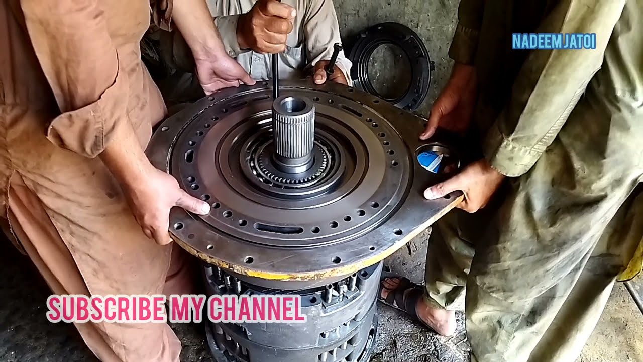 Rebuilding cat® Wheel Loader 966F Transmission full Video || Pakistani mechanic skills