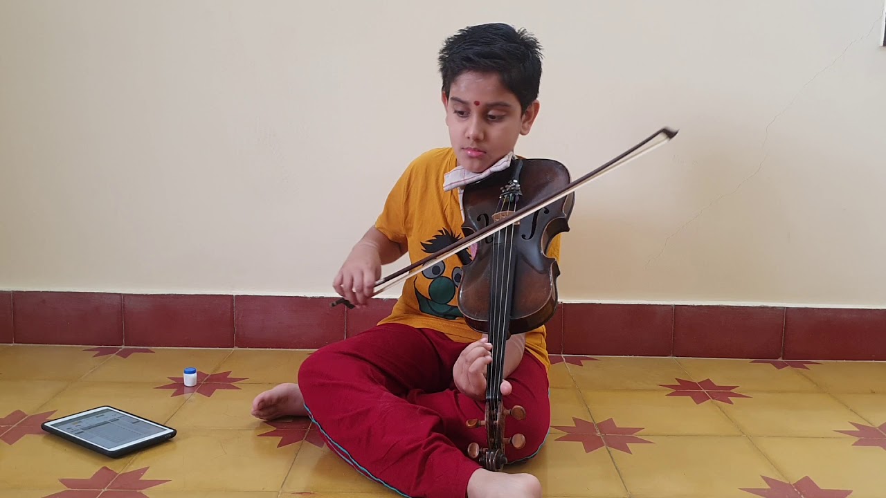 Nagumomu in Abheri raaga on Violin