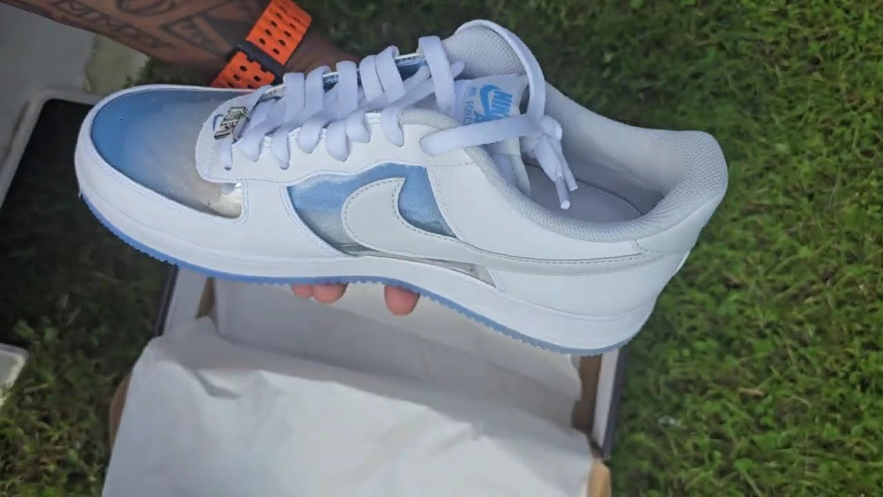Nike Air Force 1 Low White and University Blue